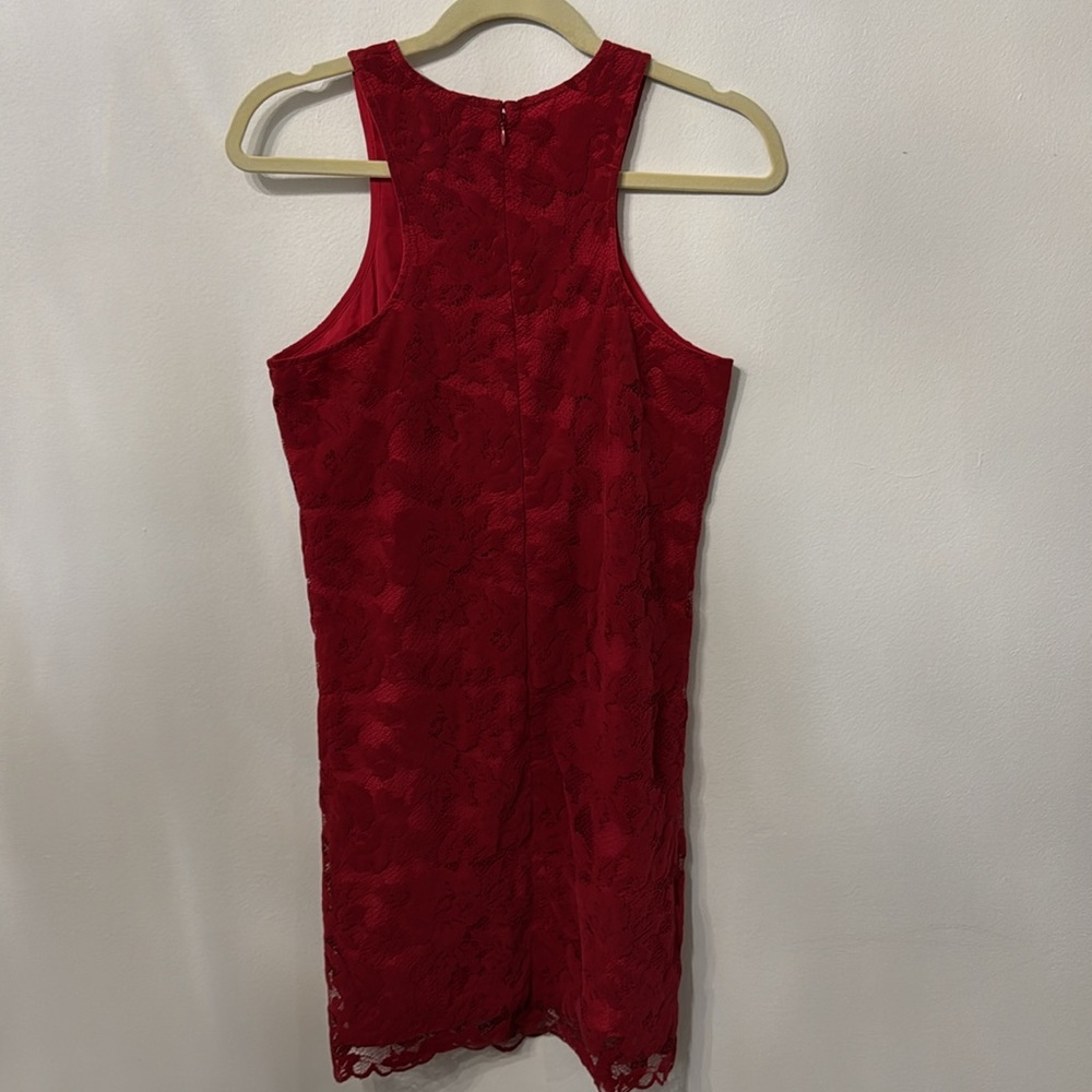 Revolve x Lovers + Friends Red Lace Embroidered Shift Dress New without Tag - Picture 3 of 9